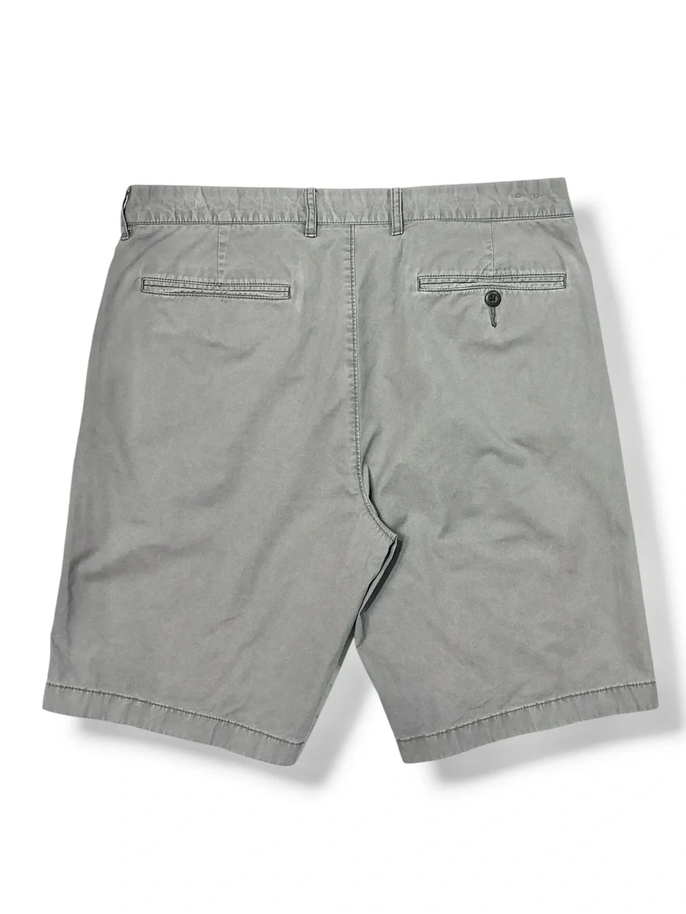 J. CREW Grey Stretch Chino Flat Front Shorts 10.5” Inseam Size 34